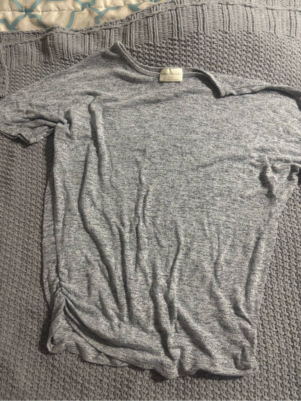 Heather Gray blouse classic silhouette dress up or down